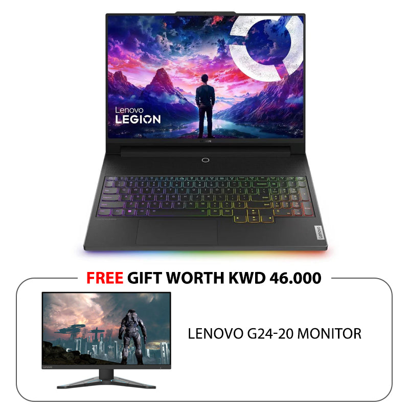 Lenovo Legion 9 Gen 9 - 16.0" 3.2K / i9 / 64GB / 2TB (NVMe M.2 SSD) / RTX 4080 12GB VGA / Win 11 Home / 2YW / Arabic/English / Carbon Black - Laptop