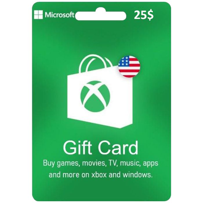 Microsoft XBOX CARD 25$ (US)