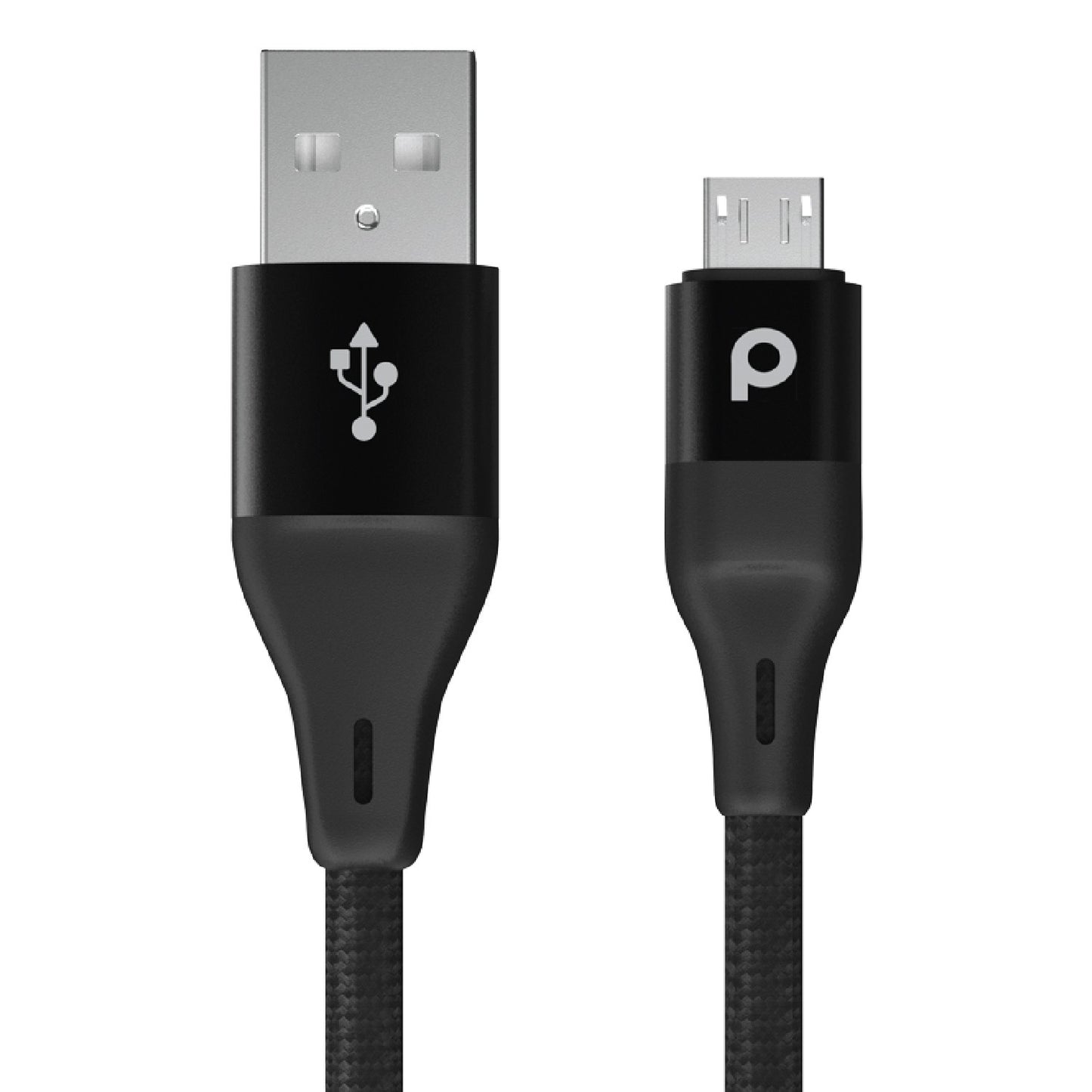 Porodo Braided USB-A to Type-C (3A 2.2m) - Black