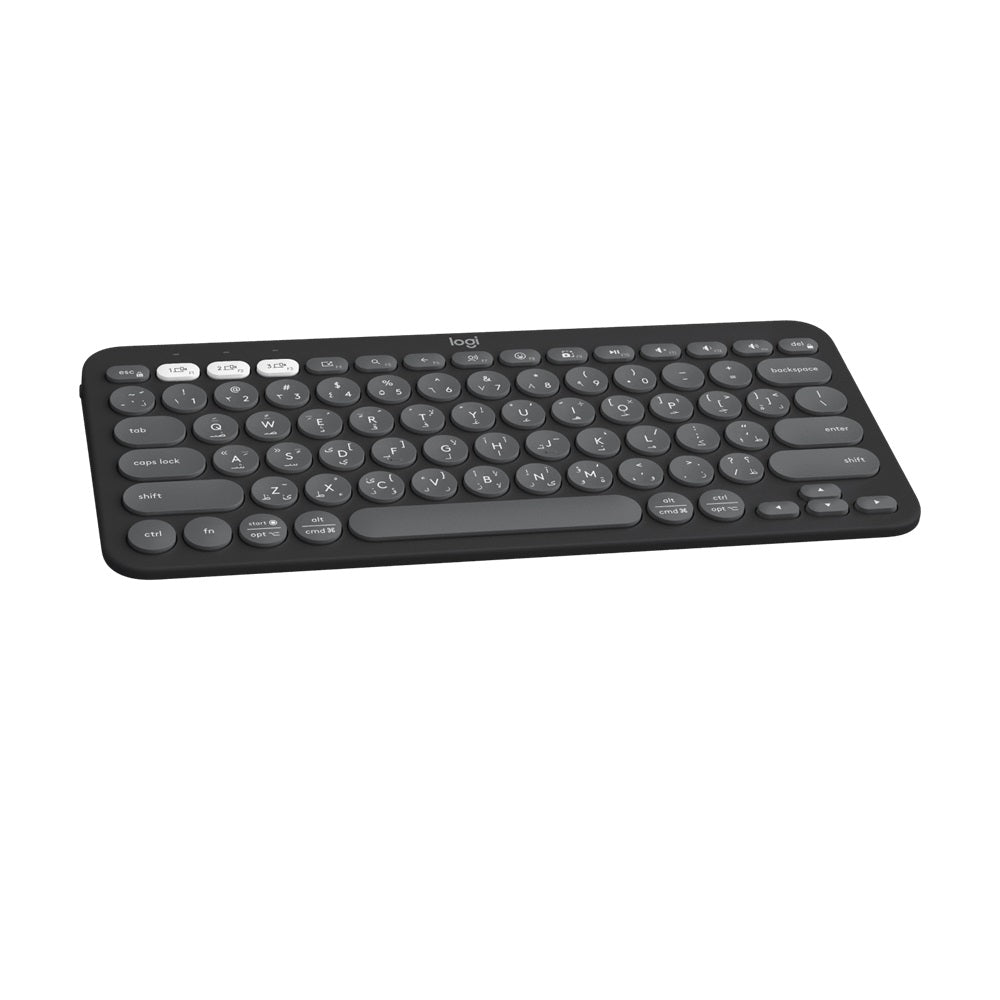 Logitech Pebble Keys 2 K380s Bluetooth Keyboard - Tonal Graphite (Eng/Arb)