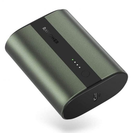 RAVPower PD+QC 2-Port Power Bank - 10,000mAh / 18W / Metallic Green