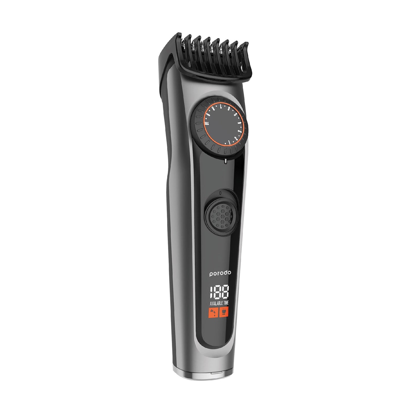 Porodo Lifestyle High-Precision Beard Trimmer With Digital Display - Black