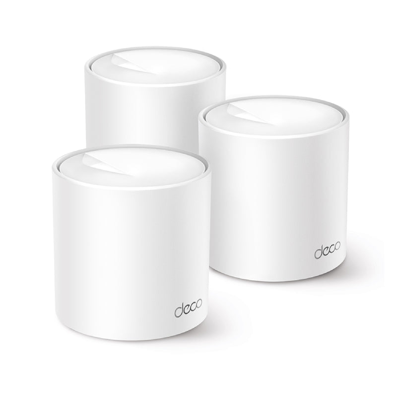 TP-Link Deco X10 (AX1500) Whole Home Mesh Wi-Fi 6 System - 5GHz (1201 Mbps) / Gigabit WAN / Gigabit LAN (3-Pack)