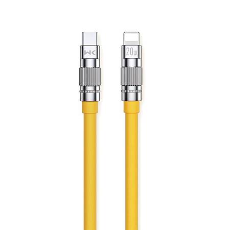 WEKOME WDC-187 Wingle Series - USB-C to Lightning Fast Charging PD Connection Cable - 20W / 1.2 Meter - Yellow