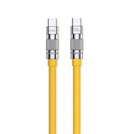 WEKOME WDC-188 Wingle Series - USB-C to USB-C Connection Cable 100W Fast Charging 1 m - Yellow