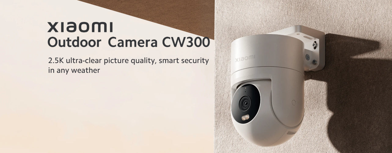 Xiaomi Outdoor Camera CW300 - 4MP Ultra-Clear / Two-way Intercom / Night Vision / AI Detection / Wi-Fi / White