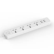 ORICO 4 Port Power Extension With 4 USB Charging Port - White