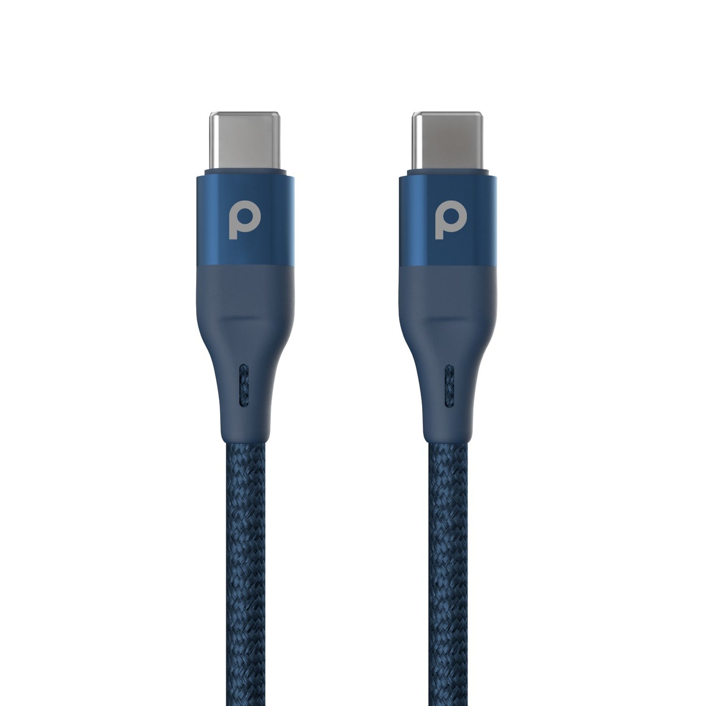 Porodo Braided USB-C to USB-C (60W 1.2m) - Blue