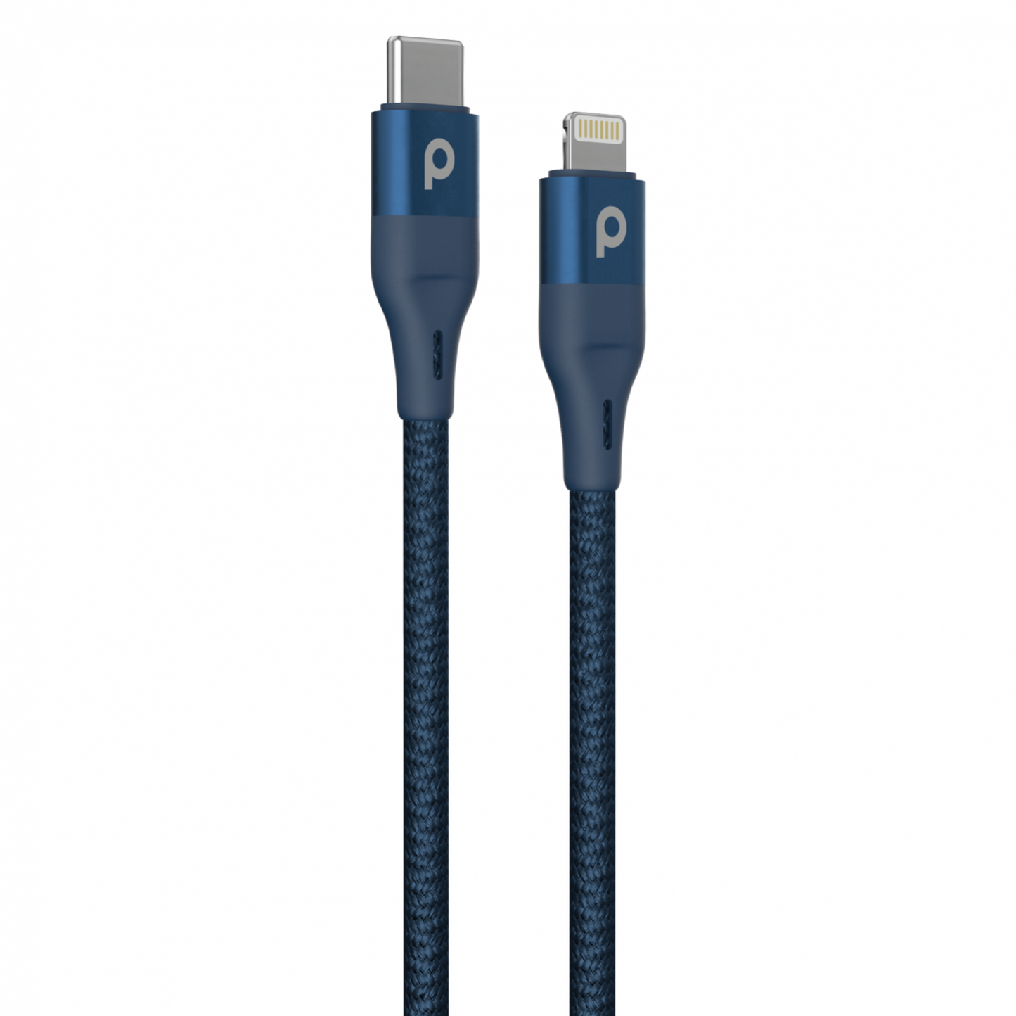 Porodo Braided USB-C to Lightning PD (9V 2.2m) - Blue