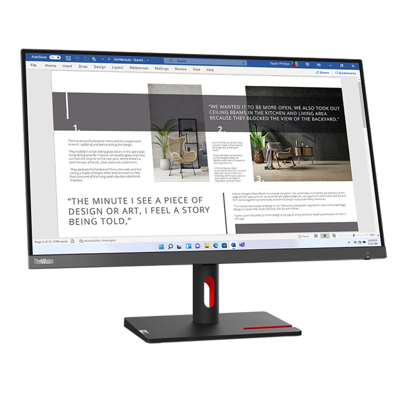 Lenovo ThinkVision S27i-30 - 27.0" FHD / 6ms / D-Sub / HDMI - Monitor