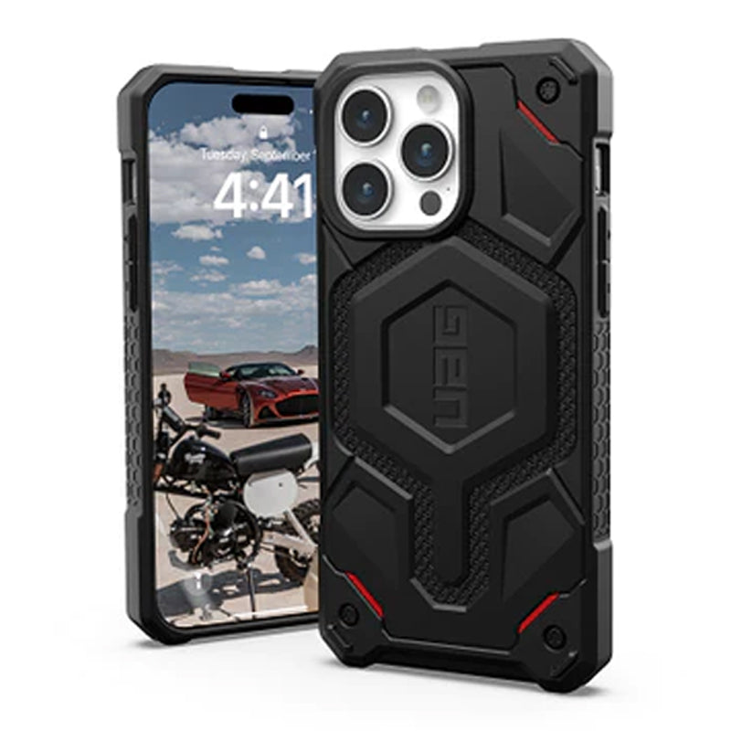 UAG Monarch Pro Kevlar Case - Apple iPhone 15 Pro Max / Black