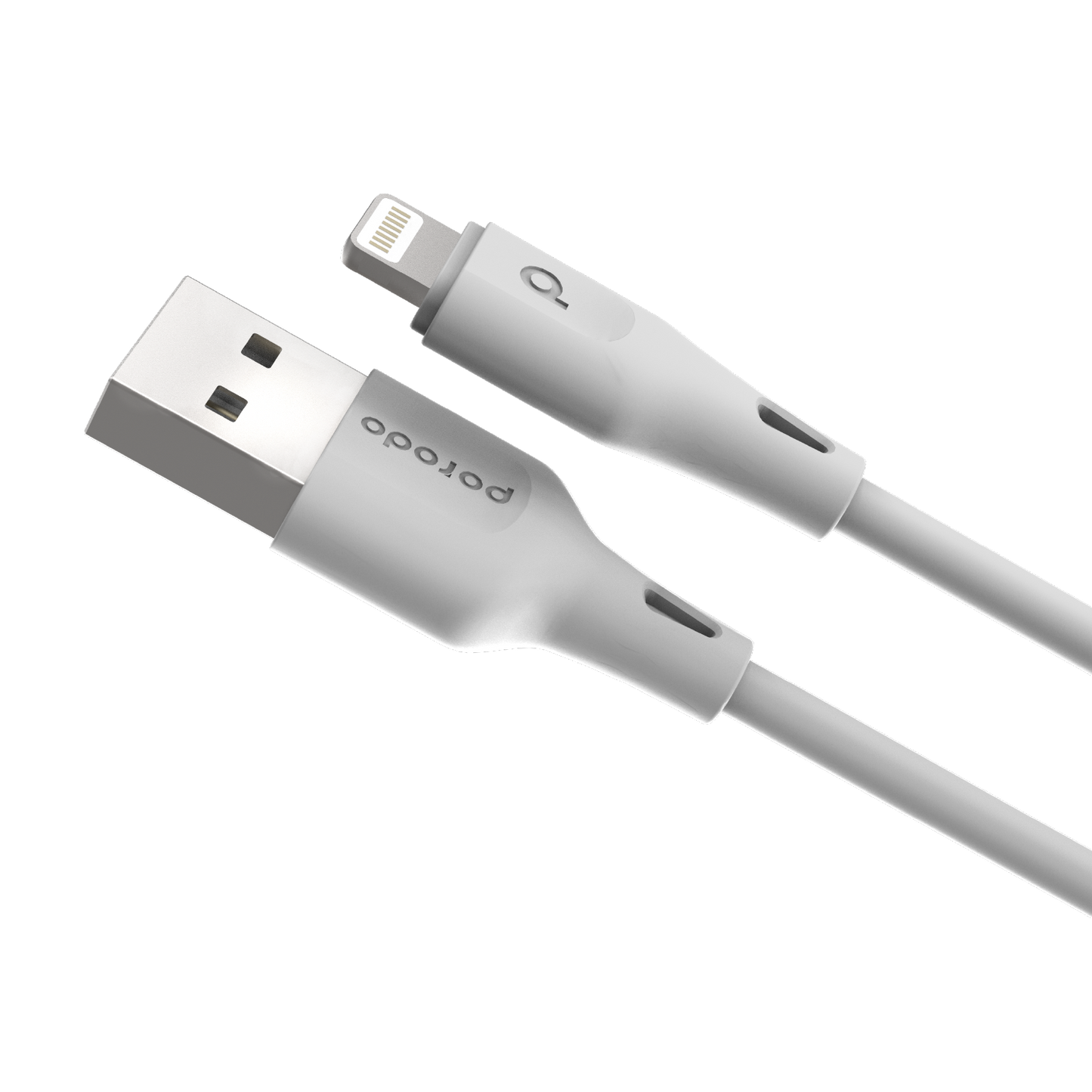 Porodo USB Cable Lightning Connector Durable Fast Charge and Data Cable (3m/10ft) - White