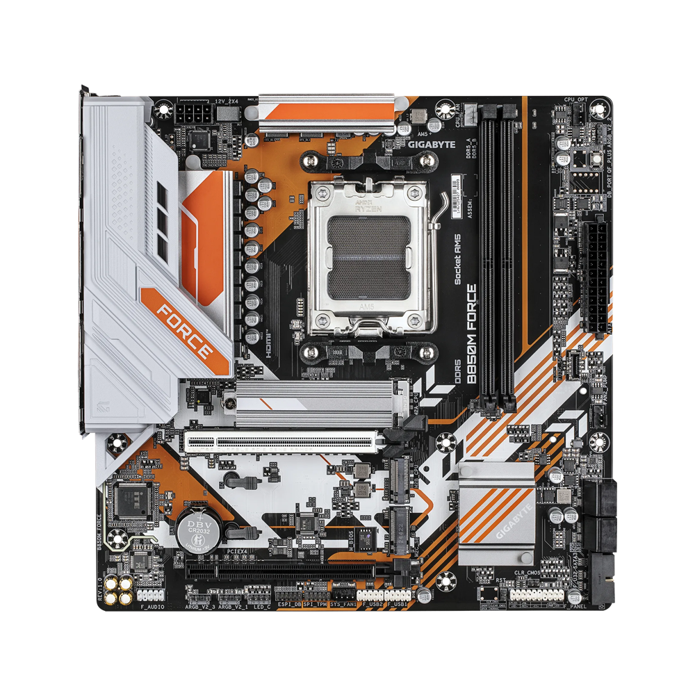GIGABYTE B850M FORCE Motherboard - DDR5 / HDMI / DisplayPort / USB - Black