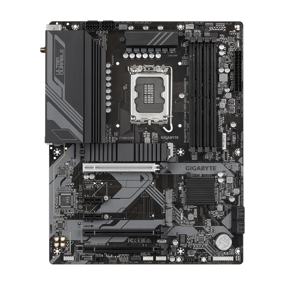 GIGABYTE Z790 D 1.2 Motherboard - DDR5 / HDMI / DisplayPort / USB - Black