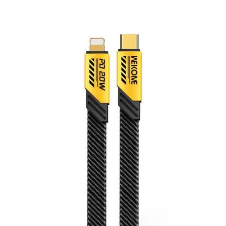 WEKOME WDC-191 Mecha Series - USB-C to Lightning PD Connection Cable - 20W / 1Meter / Yellow