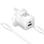 Vention 2-Port GaN Charger with Cable - 30W / USB-C / White