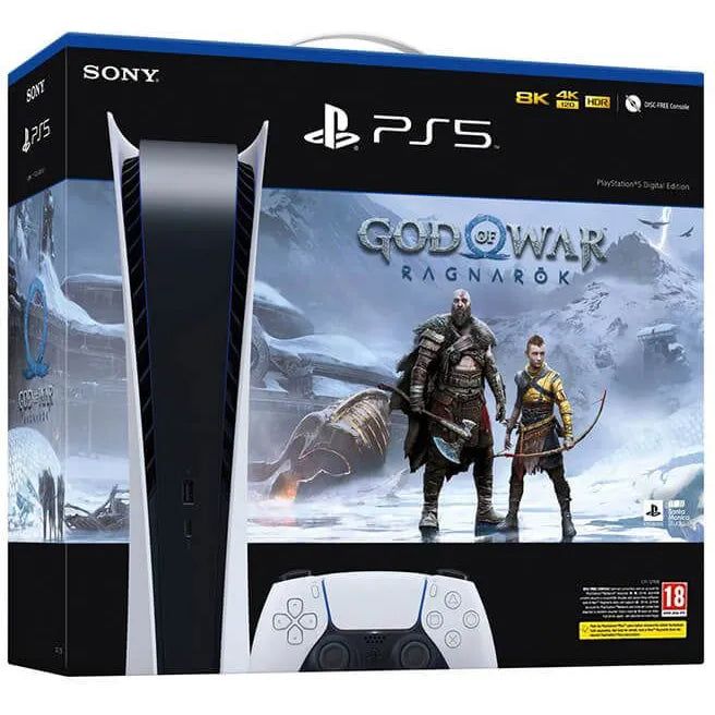 PlayStation 5 Digital Edition Console + God of War: Ragnarok Voucher