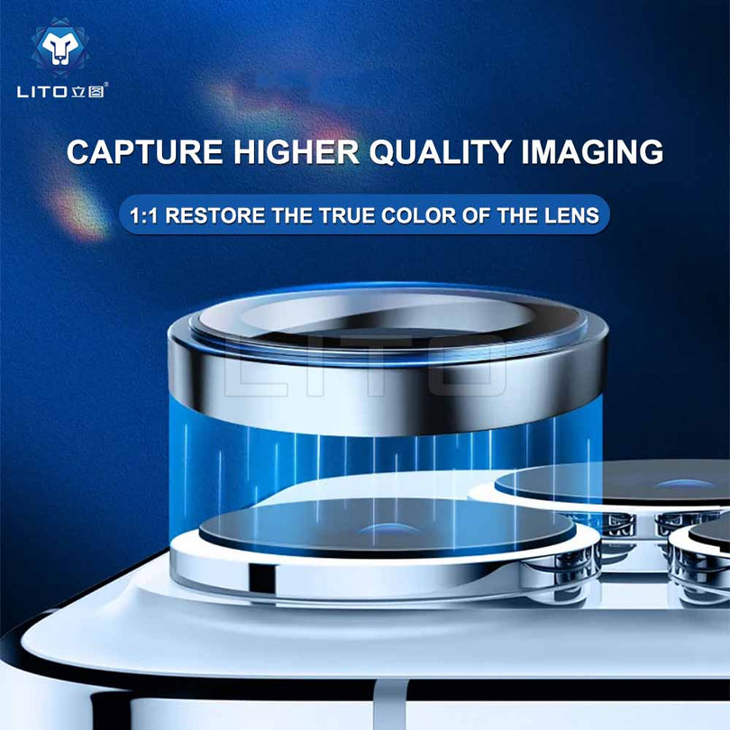 LITO Metal Camera Lens Protector for Apple iPhone 18 Pro  Max / Apple iPhone17 Pro Max - Black