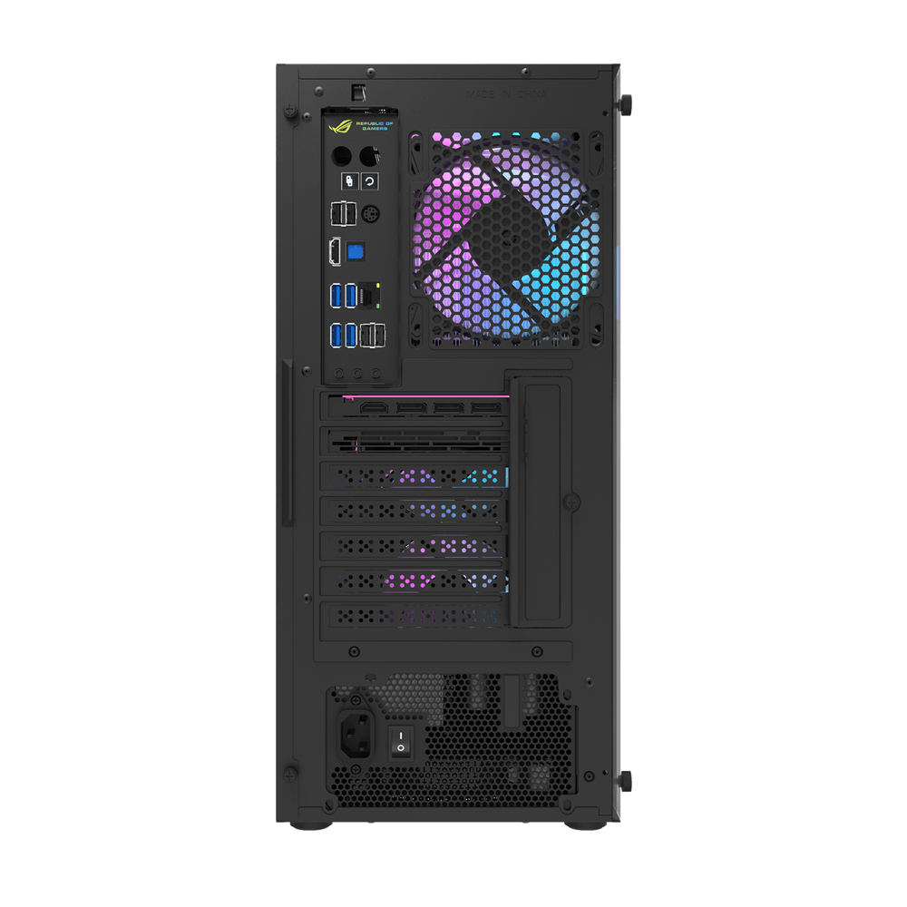Darkflash DK352 Plus Midtower ATX Case - Black (With 4 x ARGB Fans Included)