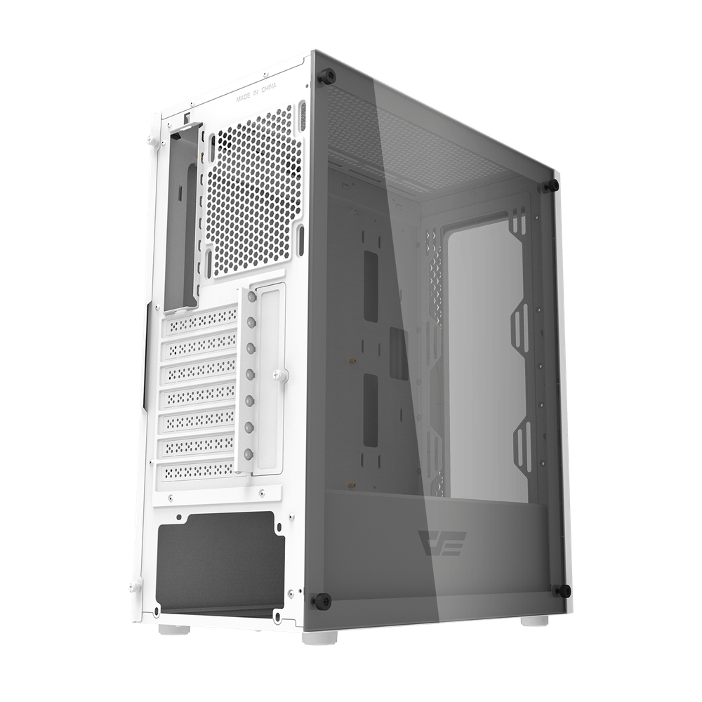 Darkflash DK352 Plus Midtower ATX Case - White (With 4 x ARGB Fans Included)