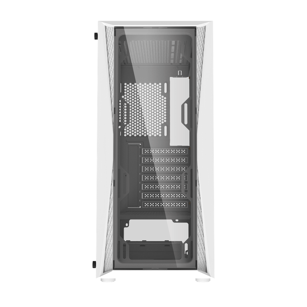 Darkflash DK352 Plus Midtower ATX Case - White (With 4 x ARGB Fans Included)