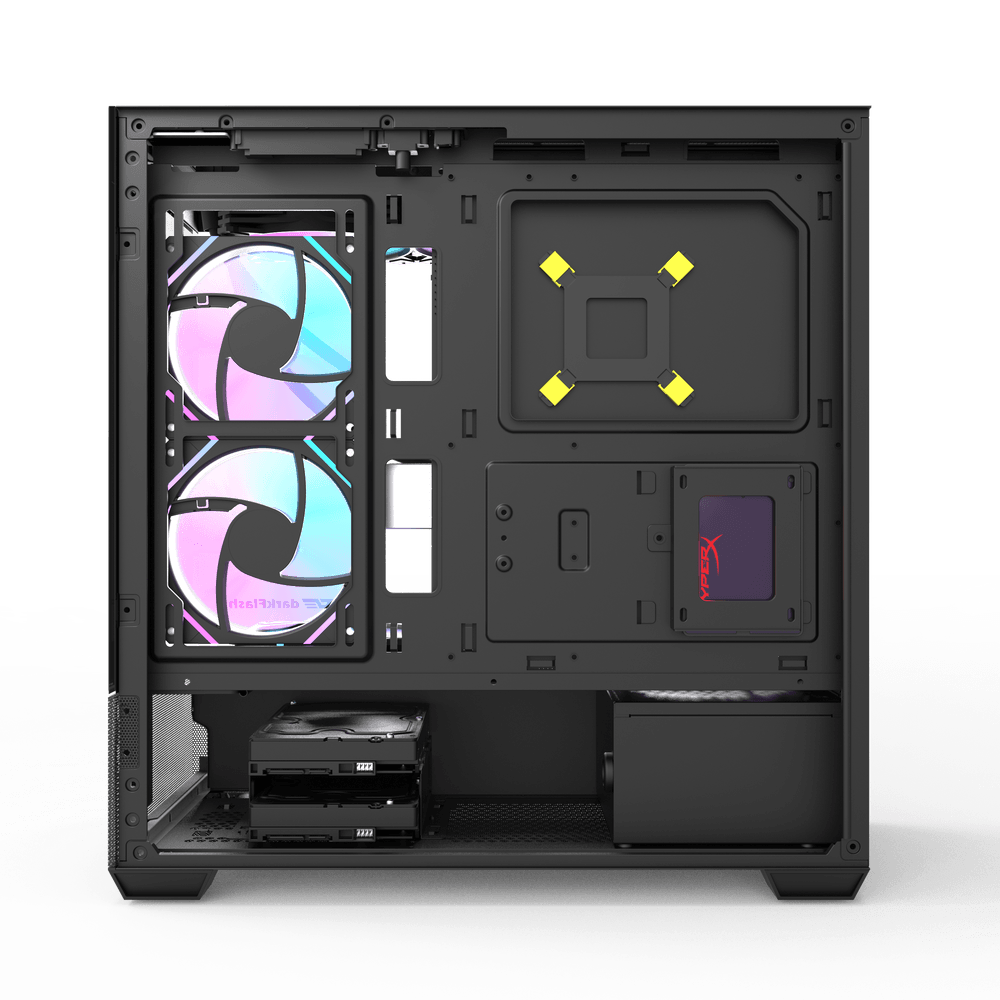 Darkflash DS900 Air ATX PC Case - Black (With 3 x ARGB Fans Separate)