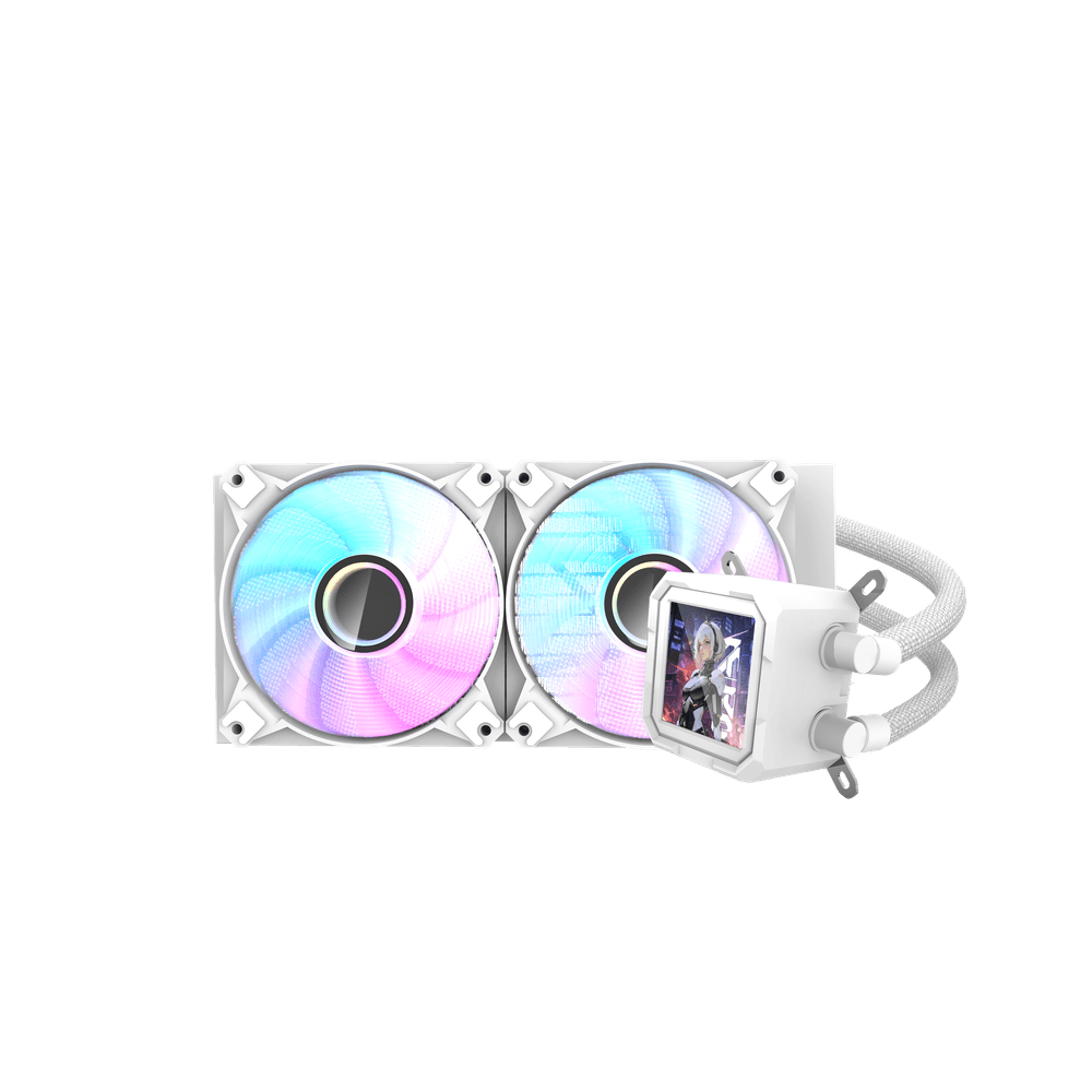 Darkflash DV240S Led Liquid Cooling - CPU Cooler / White
