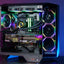 Darkflash DY470 ATX PC Case - Black (With 4 x ARGB Fans Included)
