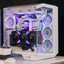 Darkflash DY470 ATX PC Case - White (With 4 x ARGB Fans Included)