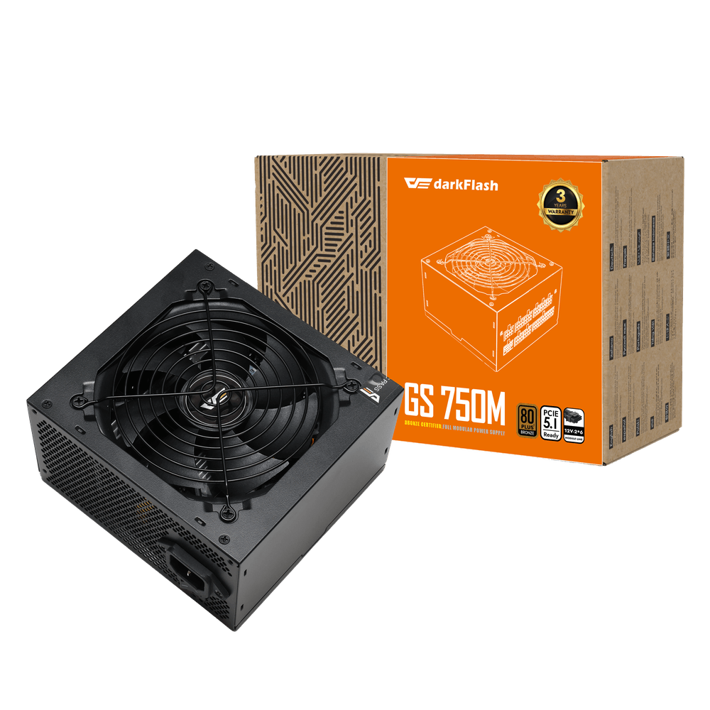 Darkflash GS750M Bronze Fully Modular Power Supply - 750W / Black