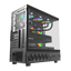 Darkflash DS950V ATX PC Case - Black (With LED Display + 6 x ARGB Fans Included)