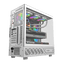 Darkflash DS950V ATX PC Case - White (With LED Display + 6 x ARGB Fans Included)