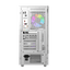 Darkflash DS950V ATX PC Case - White (With LED Display + 6 x ARGB Fans Included)