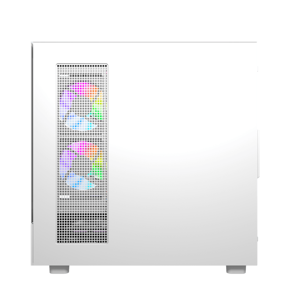 Darkflash DS950V ATX PC Case - White (With LED Display + 6 x ARGB Fans Included)