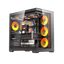 Darkflash C280 ATX PC Case - Black (With 7 x ARGB Fans Included)
