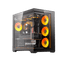 Darkflash C280 ATX PC Case - Black (With 7 x ARGB Fans Included)