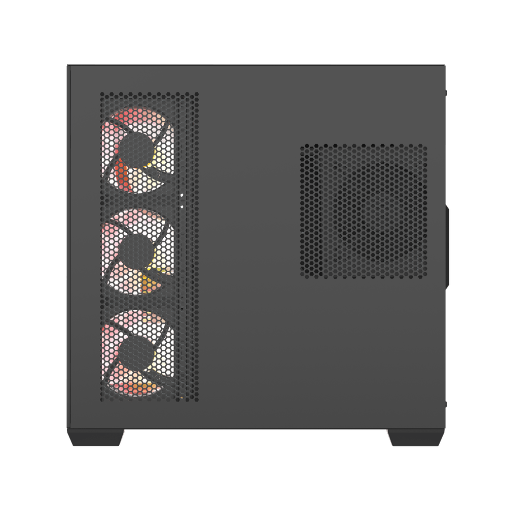 Darkflash C280 ATX PC Case - Black (With 7 x ARGB Fans Included)