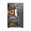 Darkflash C280 ATX PC Case - Black (With 7 x ARGB Fans Included)