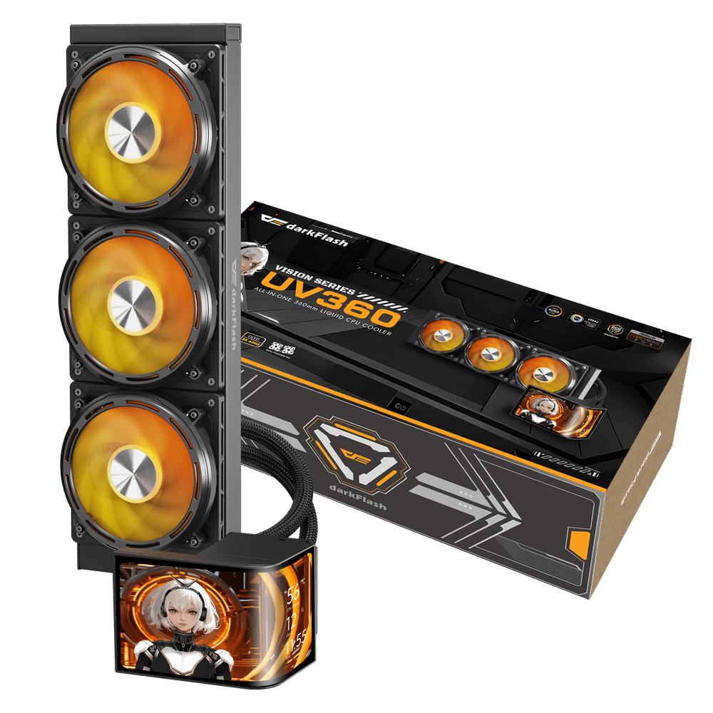 Darkflash UV360 Vision Liquid Cooling - CPU Cooler / Black