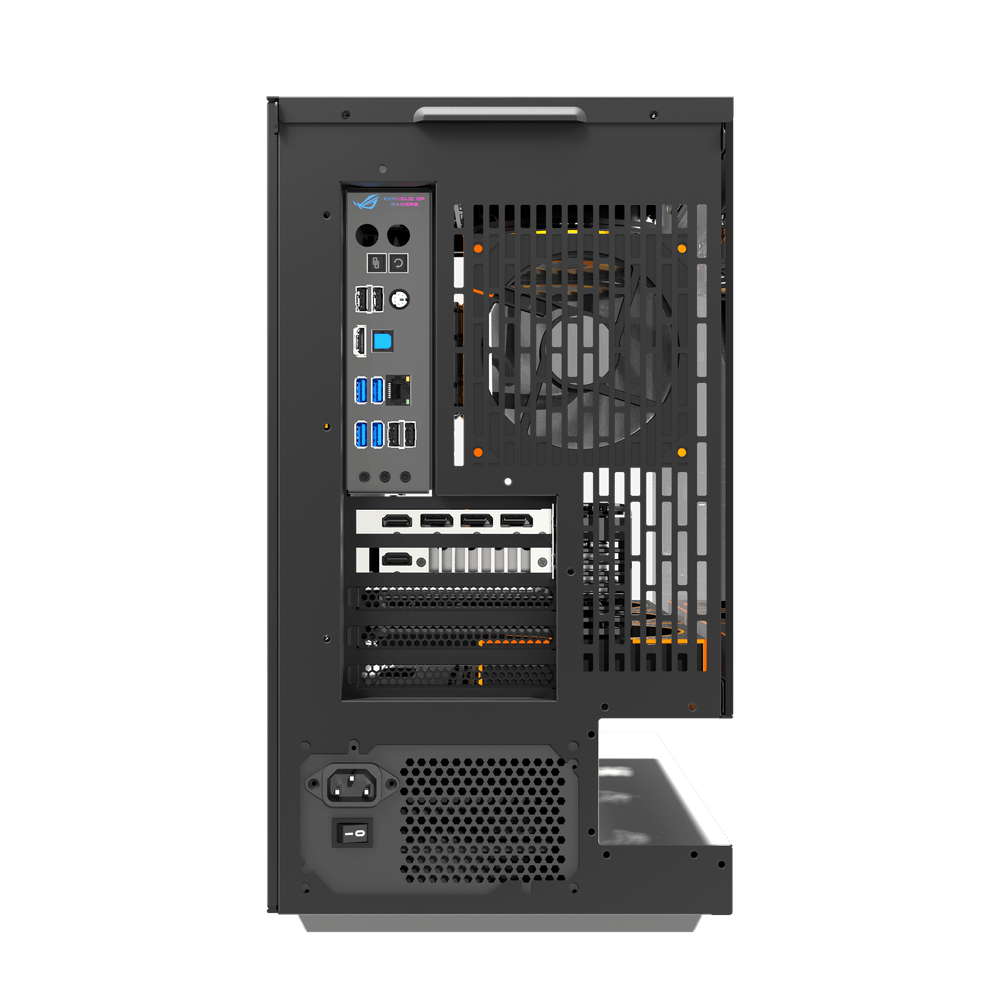 Darkflash FLOATRON F1 M-ATX PC Case - Black (With 6 x ARGB Fans Included)
