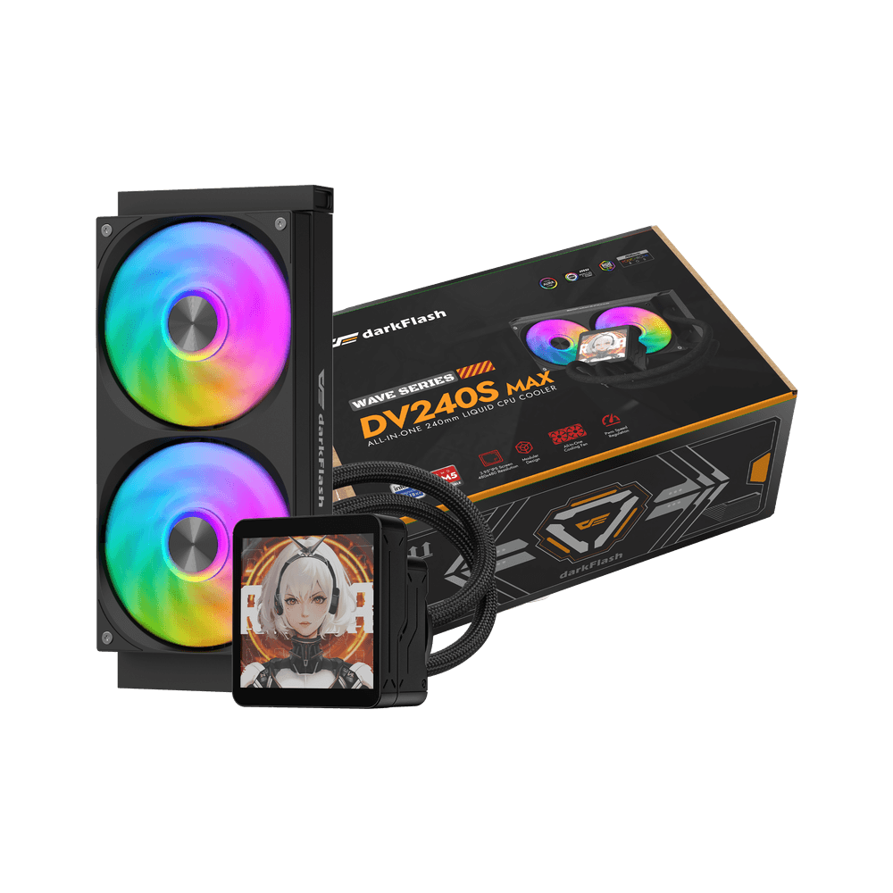 Darkflash DV240S Max Liquid Cooling - CPU Cooler / Black