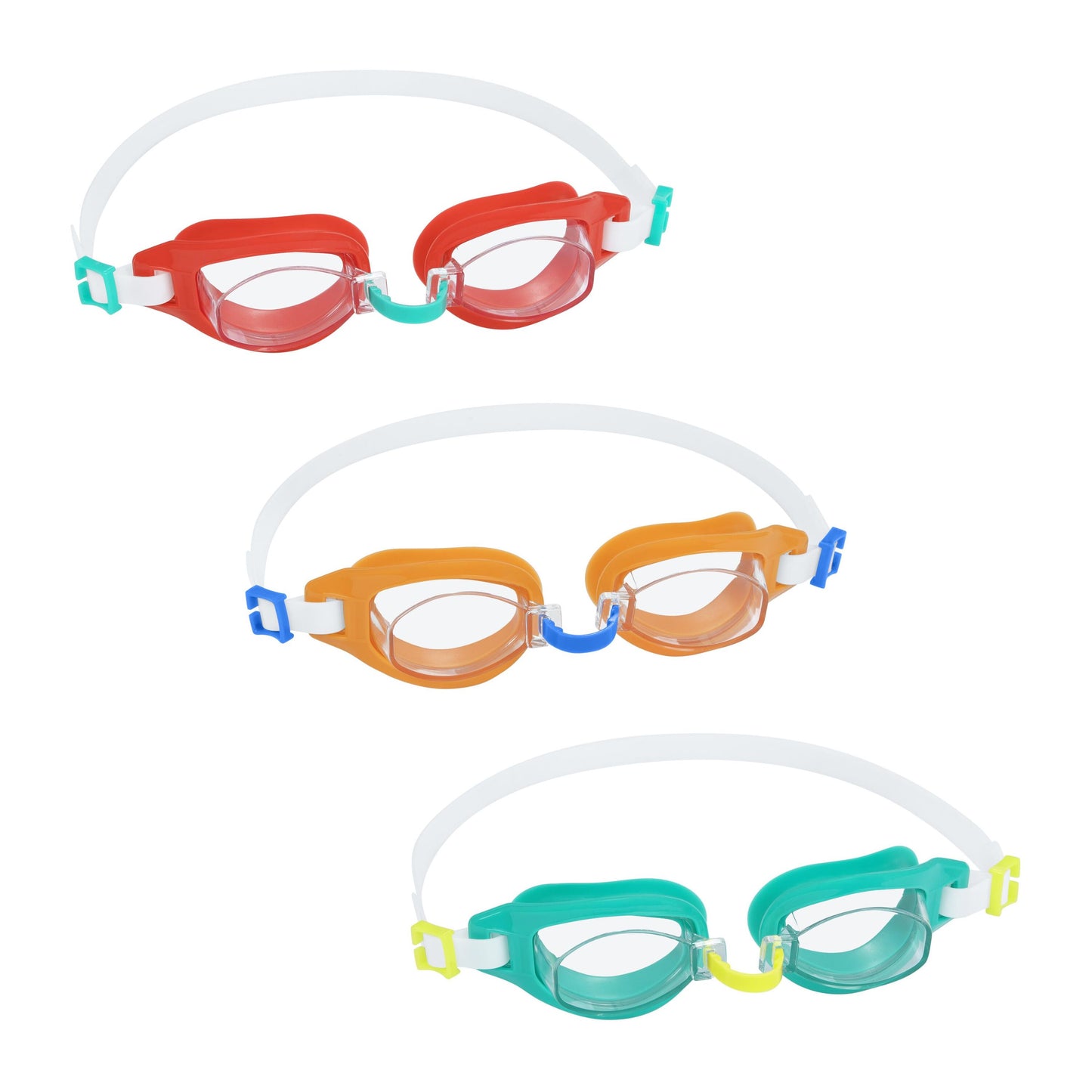 Bestway Aqua Burst Goggles (Contents:One Pair of Goggles, 3 Assorted Colors) Age 7+