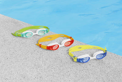 Bestway Accelera Goggles (Contents: One Pair of Goggles, 3 Assorted Colors) Age 3+