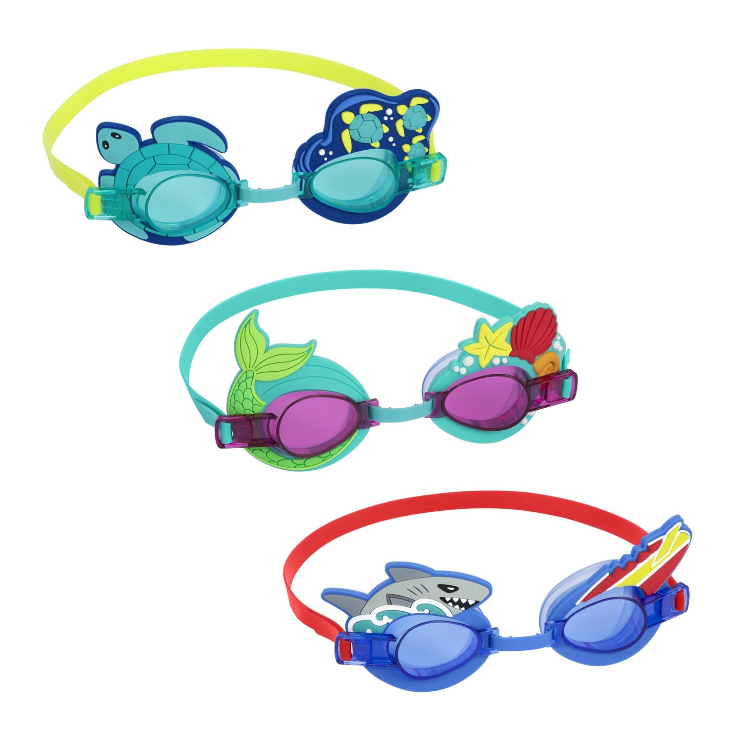 Bestway Aquapals Goggles (Contents:One Pair of Goggles, 3 Assorted Character Designs) Age 3+