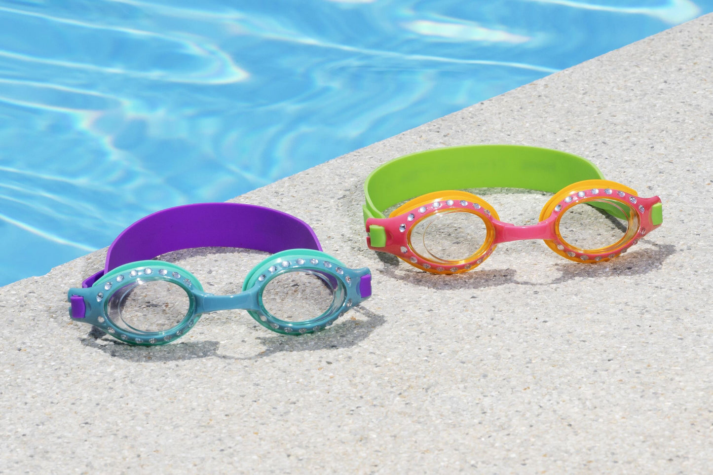 Bestway Sparkle 'N Shine Goggles (Contents:One Pair of Goggles, 2 Assorted Colors) Age 7+