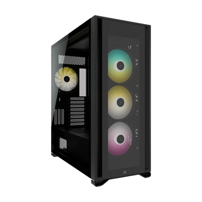 CORSAIR iCUE 7000X RGB Tempered Glass Full Tower ATX Case - Black