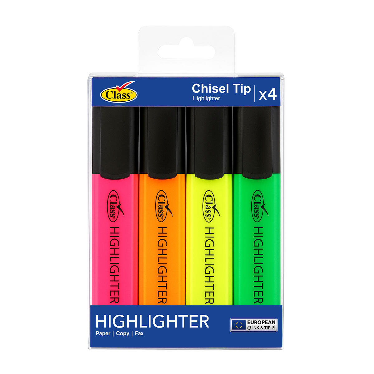 Class Highligter Colors - Assorted / 4 Pieces