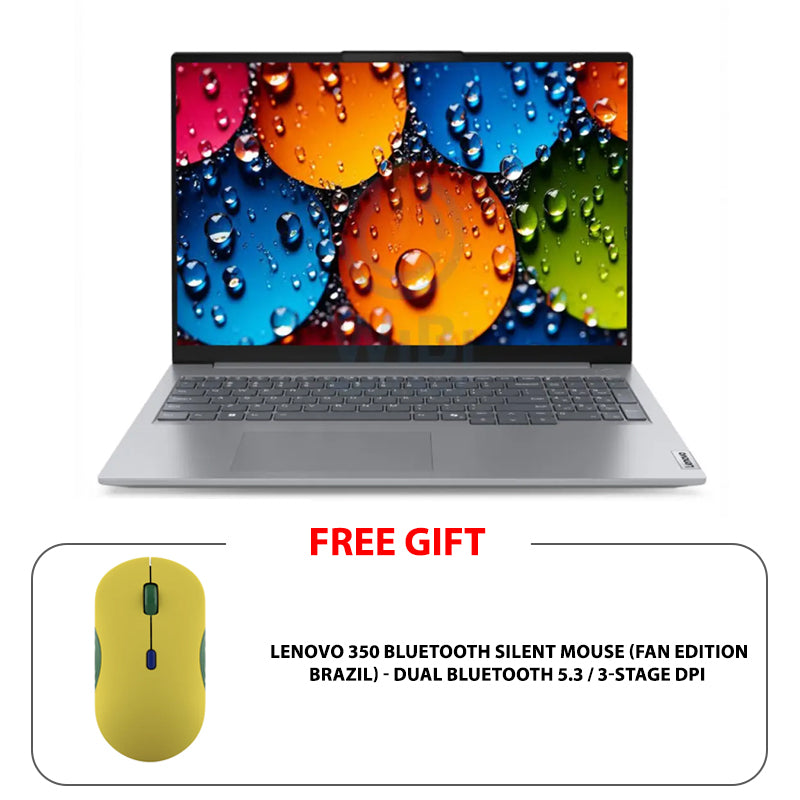 Lenovo ThinkBook 16 G8 - 16" WUXGA / Ultra 9 185H / 16GB / 512GB (NVMe M.2 SSD) / 1YW / Arabic/English / Arctic Grey - Laptop