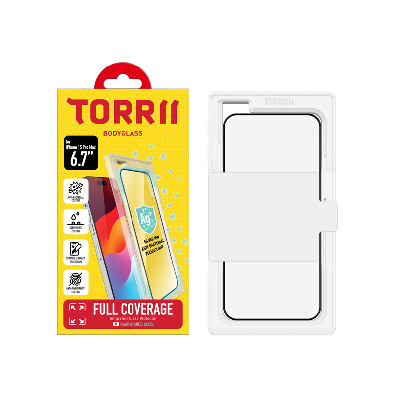 Torrii Bodyglass Screen Protector - Apple iPhone 15 Pro Max / Black