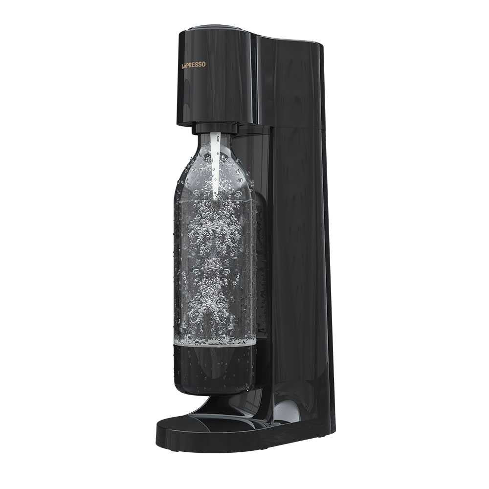 LePresso Sparkling Water Instant Carbonation Machine - Black